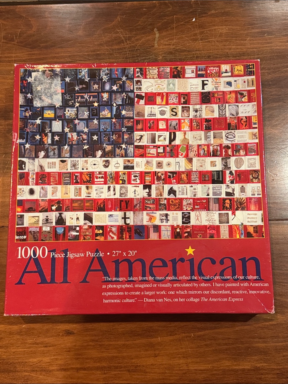 NIB All American Flag Art Factory Sealed Puzzle 1000 Piece 27”x20” Patriotic NEW